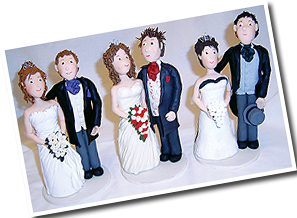 Bride & Groom Cake Toppers